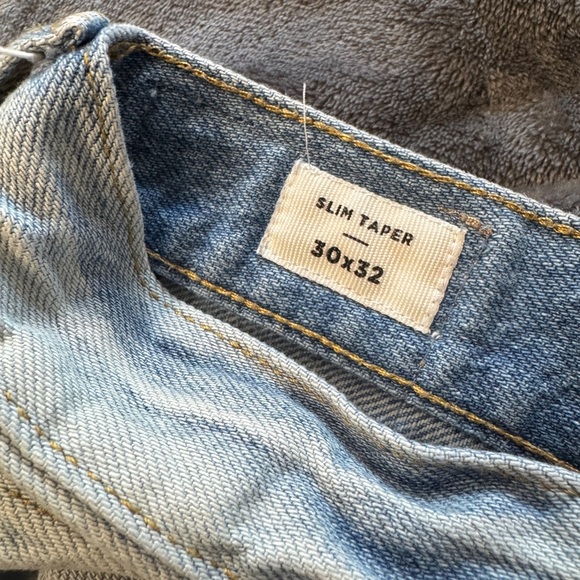 PacSun Slim Taper Jeans Men’s 30x32 Light Wash Denim Y2K Streetwear - Picture 3 of 4